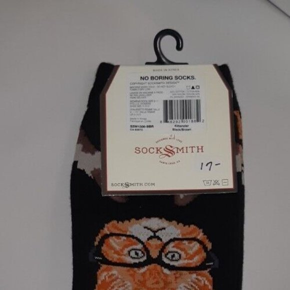 Kitten Socks By Socksmith Size 9 -11 - Picture 5 of 5